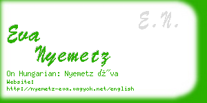 eva nyemetz business card